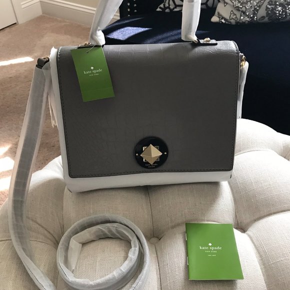 🎉HP✨FLASH SALE!!!✨Kate Spade NWT Leather Croc & Suede Bag - Picture 12 of 13